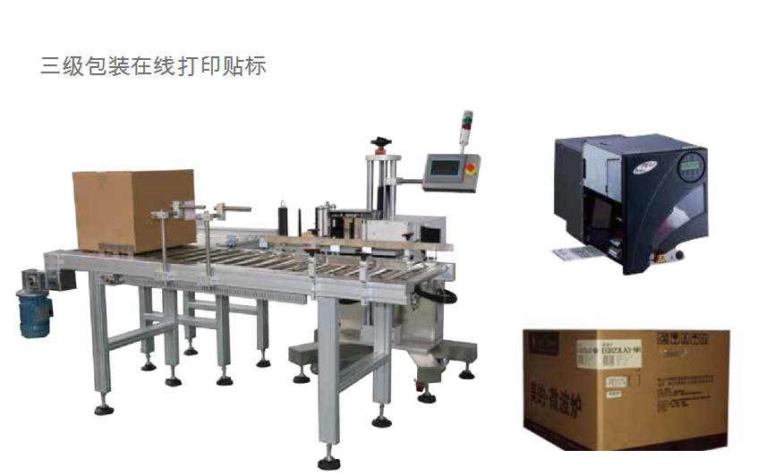 三級(jí)包裝在線(xiàn)打印貼標(biāo)機(jī)