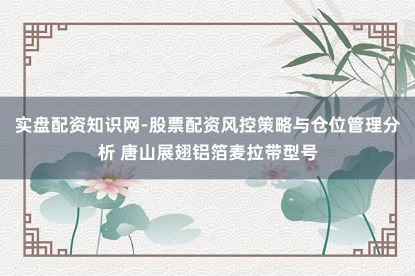 实盘配资知识网-股票配资风控策略与仓位管理分析 唐山展翅铝箔麦拉带型号