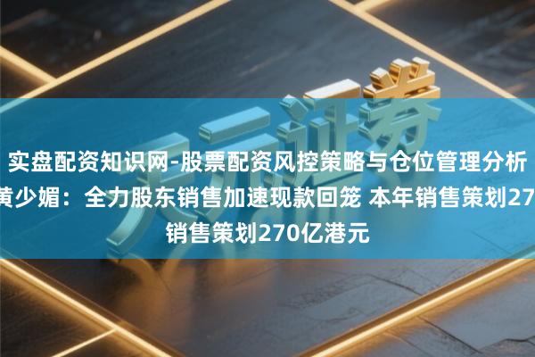 实盘配资知识网-股票配资风控策略与仓位管理分析 新宇宙黄少媚:全力股东销售加速现款回笼 本年销售策划270亿港元
